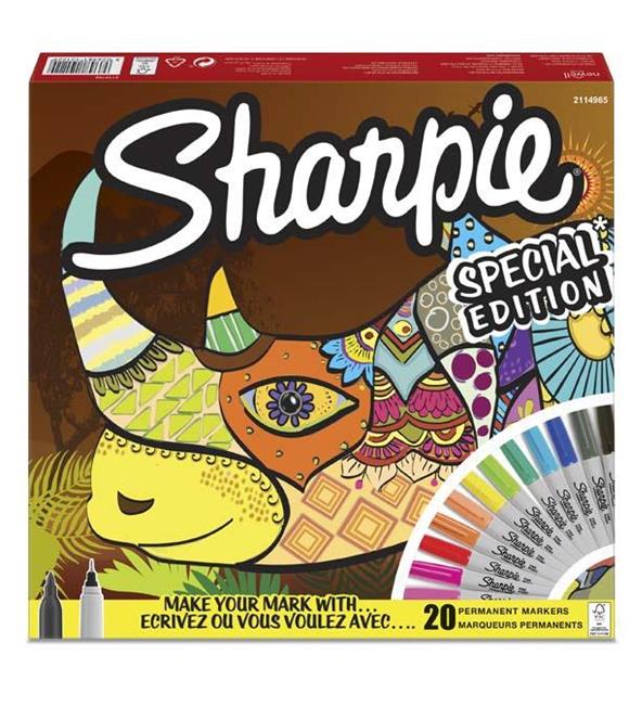 Sharpie Markör Permanent Fine 20 Li Gergedan 2110122