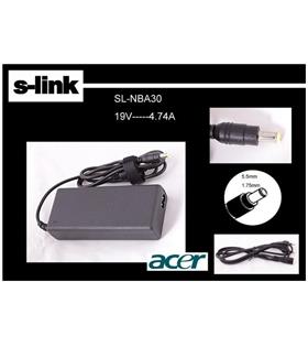 S-link SL-NBA30 19v 4.74a 5.5-1.75 Notebook  Adaptörü