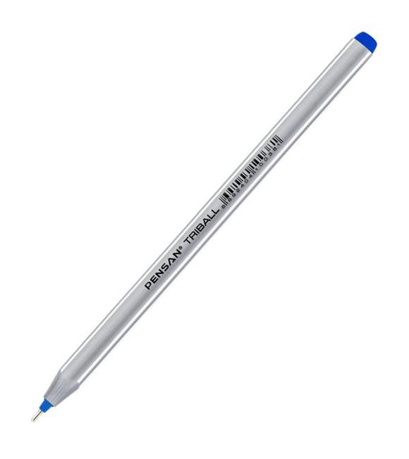 Pensan Tükenmez Kalem Triball 1.0 MM Bilye Uç Mavi 12 Li 1003
