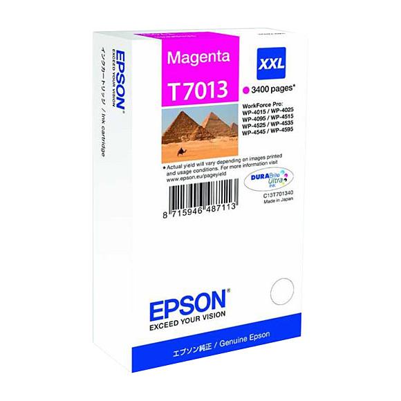 Epson T7013 Magenta Kırmızı 3.400 Sayfa Mürekkep Kartuş T70134010