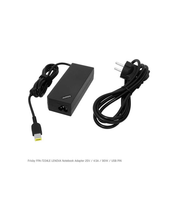 Frisby FPA-7234LE Notebook Adaptör (Lenovo) 20V 4.5A (Uç Boyutu : USB Pin)