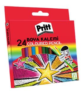 Pritt Kuru Boya Karton Kutu Tam Boy 24 Renk 1221351