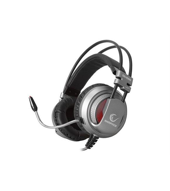 Snopy Rampage SN-RW6 Raptor 7.1surround Sound kulaklık Gümüş - Siyah