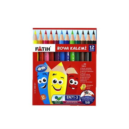 Fatih Kuru Boya Yarım Boy 12 Lİ 33012 Okula Dönüş Kampanyası Boya Gereçleri