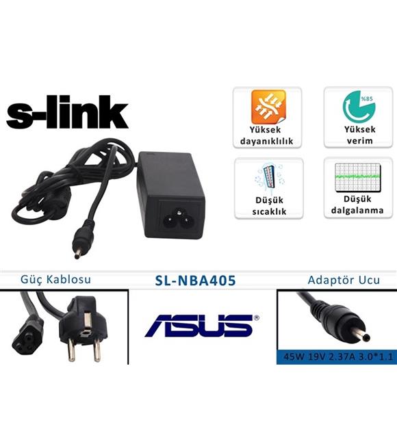 S-link sl-nba405 45w 19v 2.37a 3.0-1.1 Notebook Standart Adaptörü