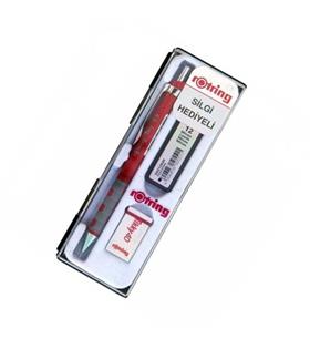 Rotring Okul Seti Versatil+Min Silgi Hediyeli 0.5 MM Kırmızı RO-KK07-05K