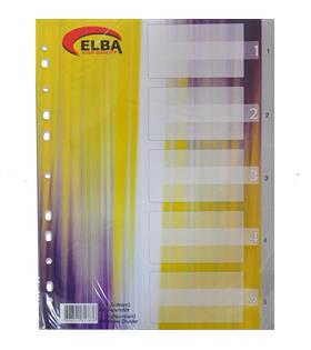 Bafix Seperatör 1-5 Rakamlı Plastik A4