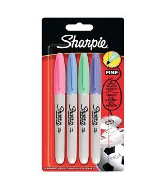 Sharpie Markör Permanent Fine Pastel Renkler 4 LÜ 2065402