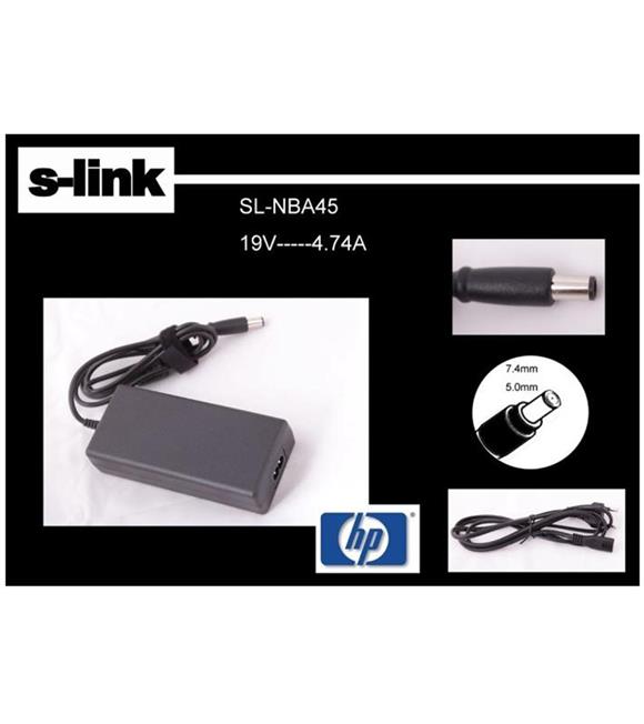 S-link SL-NBA45 19v 4.74a 7.4-5.0 Notebook Adaptörü