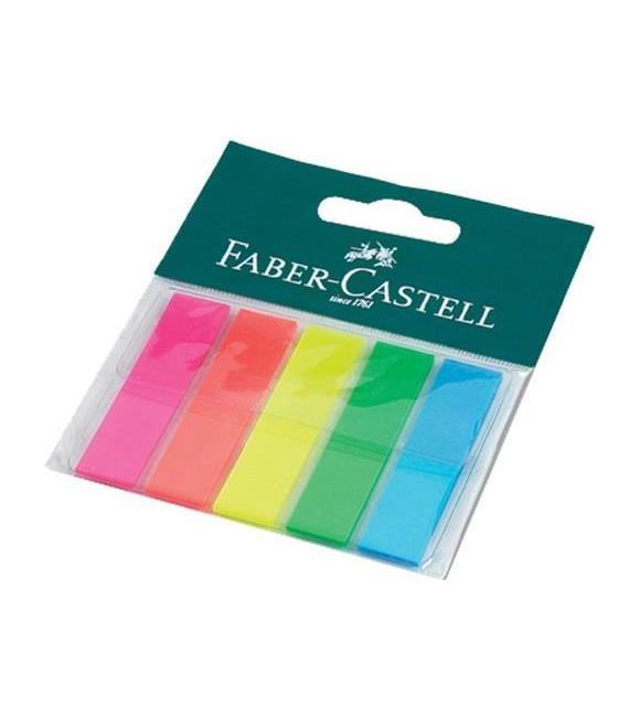 Faber-Castell İndeks 125 Yaprak 12x44 mm 5 Renk 10 Adet 5089 268109