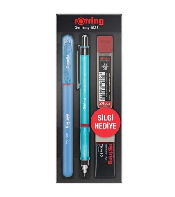 Rotring Okul Seti Visuclick+Jel 0.7 MM Mavi