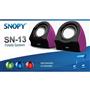 Snopy SN-13 Siyah Mor Usb Mini Spekaer