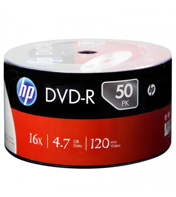 Hp DVD-R 4,7gb-120min 16x 50 li Shrink