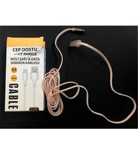 Dataline Ct-07 2.4a Lightning Data Kablosu Hızlı Şarj 1,5mt Bilgisayar Kabloları
