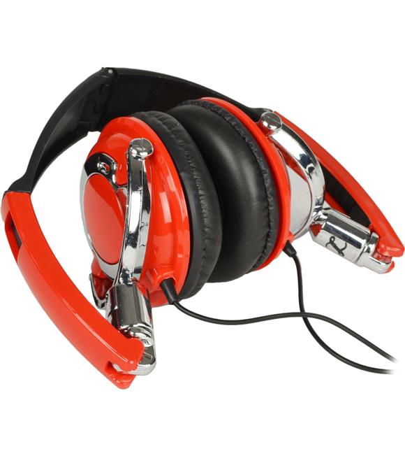 Daytona El-1054C Kırmızı Mikrofonlu Kulaküstü Kulaklık 110Db Volume Kontrol