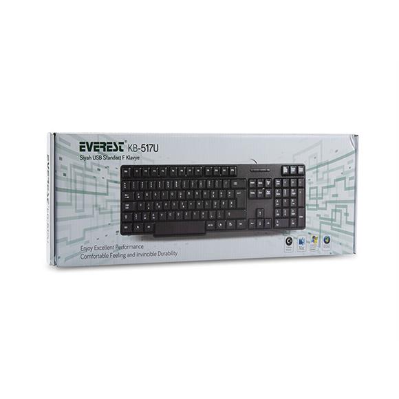 Everest KB-517UF Siyah USB F Standart Klavye