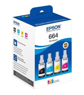 Epson T6646 Cyan-Magenta-Yellow-Black Mavi-Kırmızı-Sarı-Siyah 4lü Multipack Kartuş