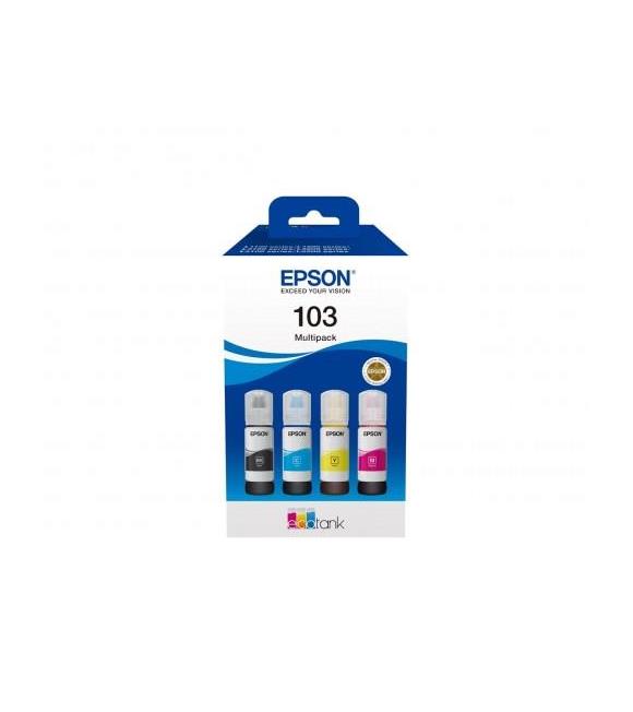 Epson 103 Cyan-Magenta-Yellow-Black Mavi-Kırmızı-Sarı-Siyah T00S6 4lü Multipack Kartuş Kartuşlar