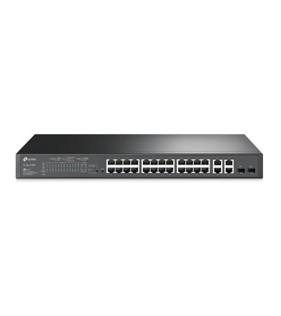 Omada Tp-Link TL-SL2428P 24 Port 10-100 Poe+ Switch 4 Port SFP Çelik Kasa Rack Mount