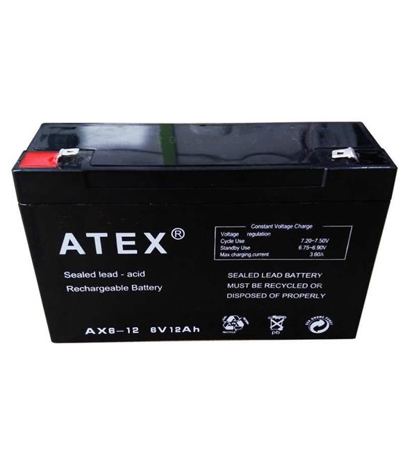Atex AX-6V 12AH Bakımsız Kuru Akü