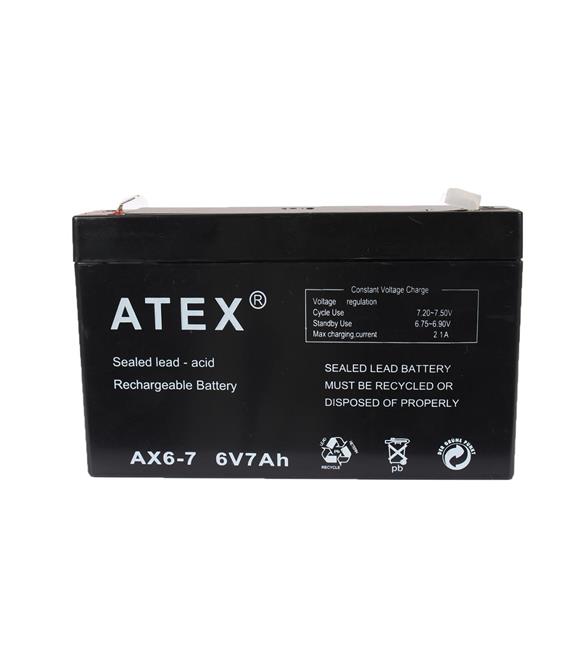Atex AX-6V 7AH Bakımsız Kuru Akü