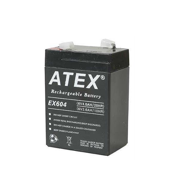 Atex AX-604 6V 4AH Bakımsız Kuru Akü