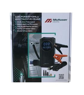 Mutlusan 10.000 Mah Çok Fonksiyonlu Akıllı Akü Takviyesi-Dijital Şişirme Pompası-ı (999 999 53001)