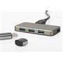 Digitus DA-70240-1 4 Port USB 3.0 Hub, 5V-2A güç adaptörü dahil, alüminyumi DA-70240-1
