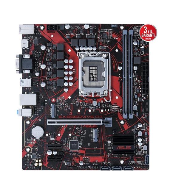 Asus EX-B660M-V5 D4 Ddr4 M2 Nvme HDMI Pcıe 4.0 1700P Matx Anakart