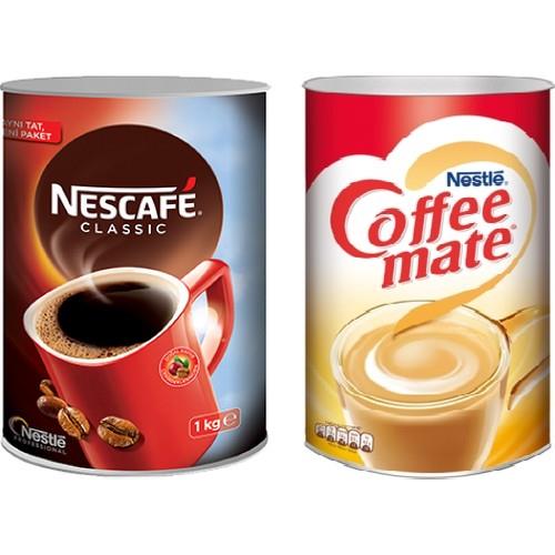 Nestle Nescafe Classic Teneke Kutu 1000 gr + Coffee Mate 2000 gr Kahve Kreması Çay Ve Kahve Fırsatları