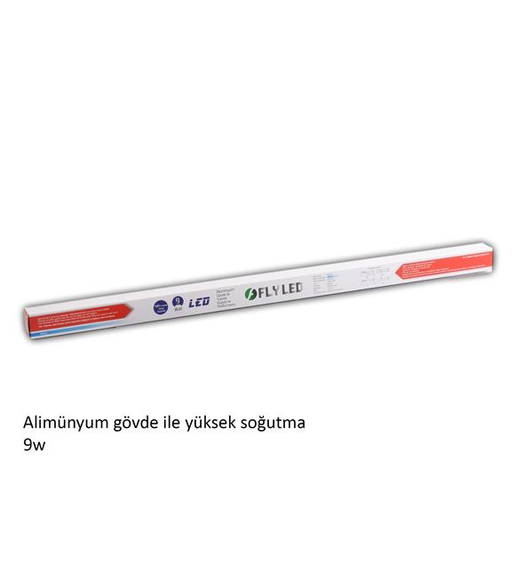 Fly T8-9w 6000K Sarı Floresan Led Alüminyum 60cm