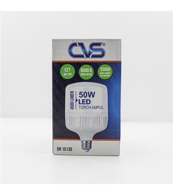 Cvs 50w Beyaz Led Torch Ampül E27 4500 Lumen