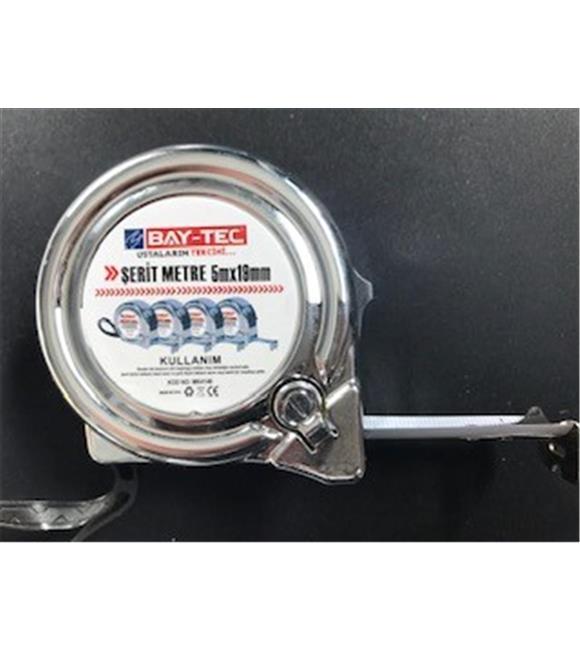 Bay-Tec Mk4146 5Mt 19MM Krom Şerit Metre