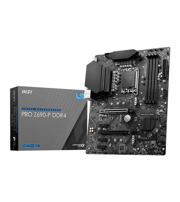 Msı Pro Z690-P Ddr4 Soket 1700 Ddr4 5200 (Oc) Pcı-E Gen 5 M.2 Usb3.2 2.5g Lan Atx 12.Nesil Anakart
