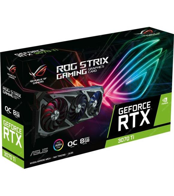 Asus Geforce ROG-STRIX-RTX3070TI-O8G-GAMING 8GB GDDR6X 256bit OC 2xHDMI 3xDP RGB Ekran Kartı