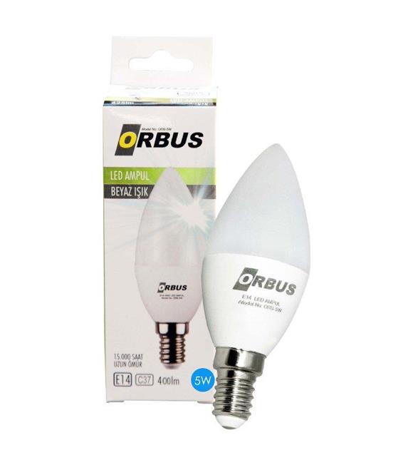 Orbus ORB-5W Beyaz Led Ampul 15.000 Saat E14 400lm