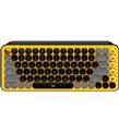 Logitech 920-010818 POP Keys Yellow-Black Kablosuz Mekanik Emoji Klavyesi_1)