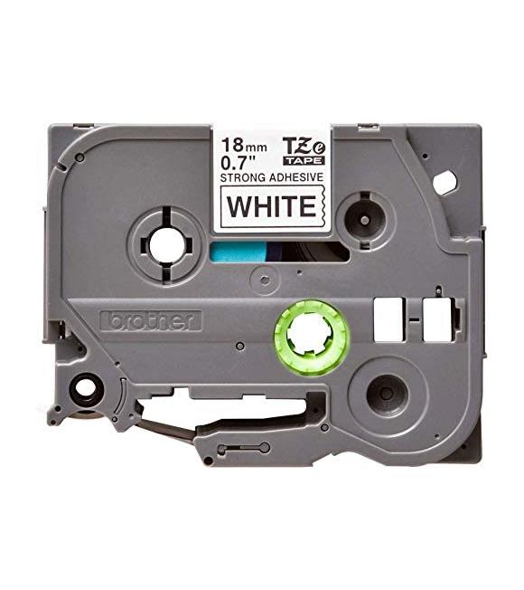 Brother Tze-S641 18 mm Sarı Üzerine Siyah Güçlü Yapışkanlı Laminasyonlu Etiket