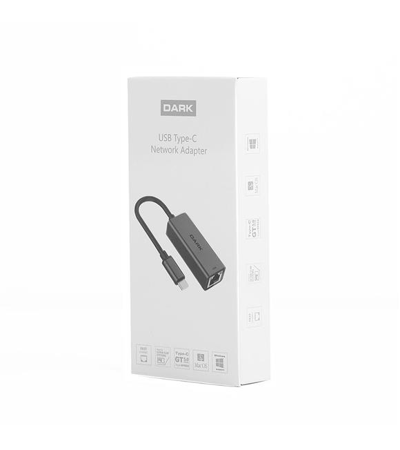 Dark DK-NT-U31LAN USB3.1 Type-C to 10-100 LAN Ethernet Adaptör