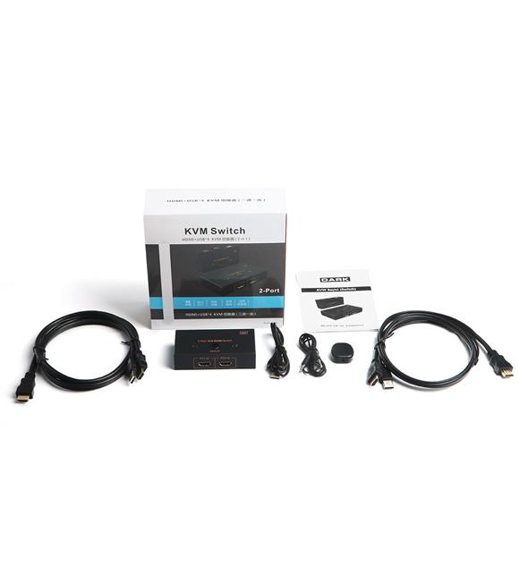 Dark DK-AC-KVMHD01 2x HDMI 4x USB KVM SWITCH 4K-30 Hz