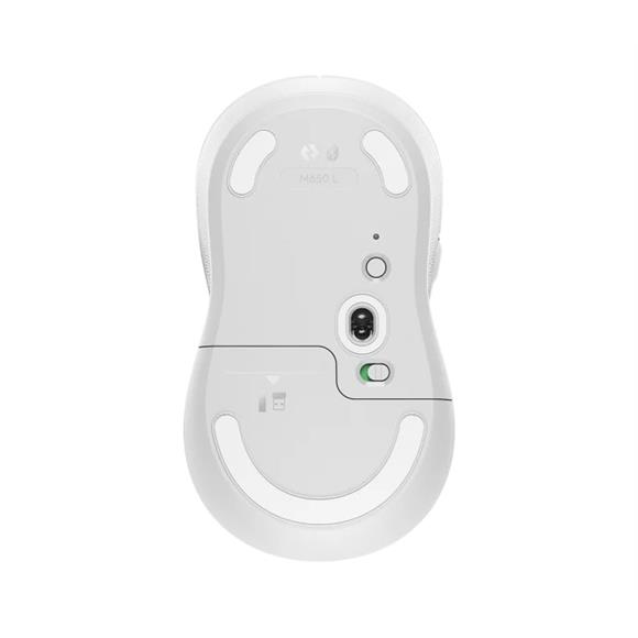 Logitech 910-006238 M650 L Signature Kablosuz Beyaz El Tam Boyutlu Mouse
