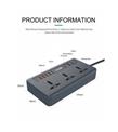 Relife RL-316D Akıllı Priz Akım Korumalı 1,9mt Kablo Üniversal 5 USB 5V-3.4A QC 3.0 Digital Ekran_3)
