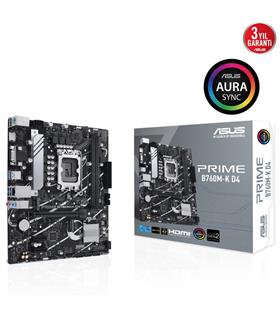 Asus Prime B760M-K D4 Intel B760 Soket 1700 DDR4 5333(OC)MHz mATX Gaming (Oyuncu) Anakart Anakartlar
