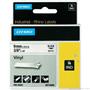 Dymo RhinoPRO Renkli Vinil 9mmx5,5m Siyah-Beyaz 18443