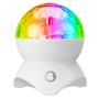 Mikado MD-X740 Beyaz Şarjlı BT-TF Cart-USB Tavan Led Işıklı Disko Topu Speaker