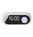 Mikado MD-W7 1200mAh 5W Beyaz Bluetooth-Aux-Derece-Usb-FM Double Alarmlı Saat Speaker Speaker_1)