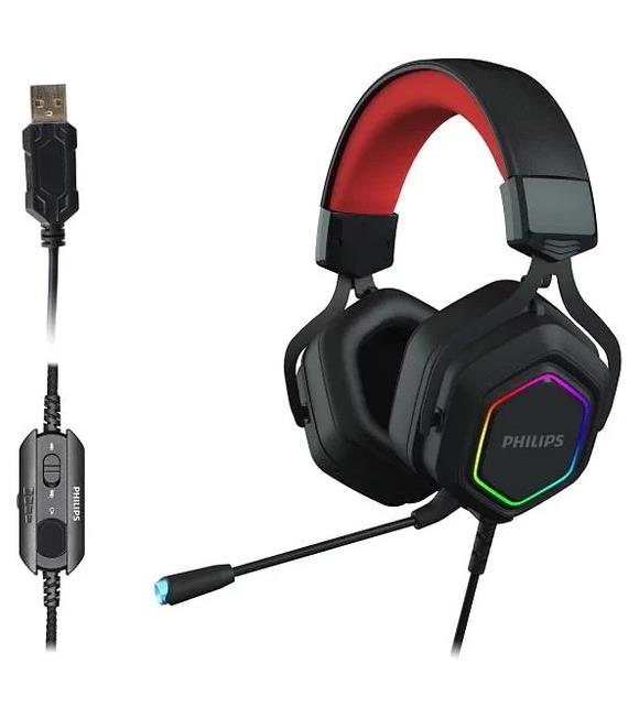 Philips TAG4105bk-93 7.1 Rgb Surround Gaming Kulak Üstü Oyuncu Kulaklık 4000Series 2.2mt
