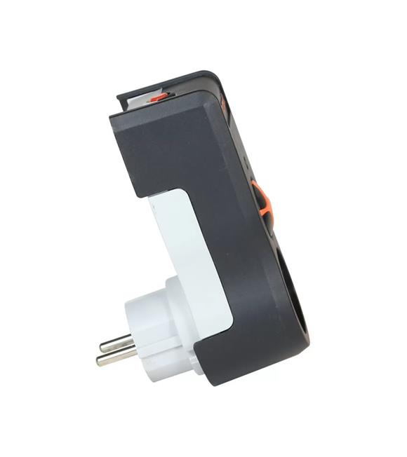Tunçmatik TSK5079 1li Enerji Koruma Powersurge 1li Siyah priz 525 JOULE