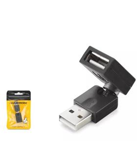 HADRON HDX1357 USB Dişi Mafsallı Adaptör - Siyah
