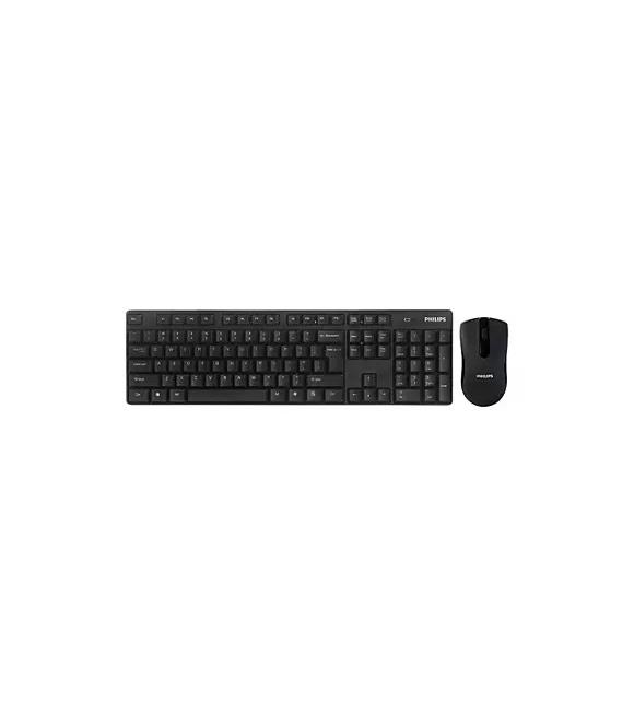 Philips SPT6501B C501 Siyah Kablosuz Set 1000dpi Q Standart Klavye + Mouse Set (10mt)